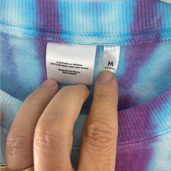 MAD Engine Skittles Tie-Dye Long Sleeve Shirt - Blue and Pink - Picture 3 of 8